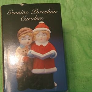 Porcelain Carolers Figurine Set -NIP